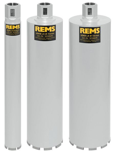 REMS Universal-Diamant-Kernbohrkrone UDKB-LS Set 52-112-132, 181112 R