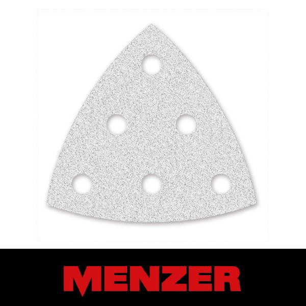 Menzer Klett-Schleifblatt, 93 mm, 6 Loch, Körnung 40, Normalkorund mit Stearat-Beschichtung, VE: 50, 261081040