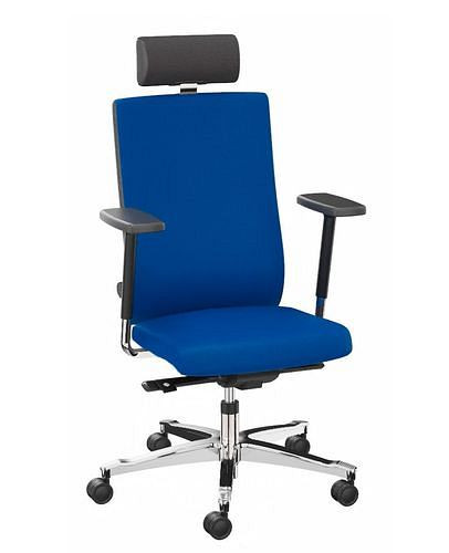 Dauphin 24-Stunden-Stuhl, Bezugsstoff blau, Lumbalstütze, 266946
