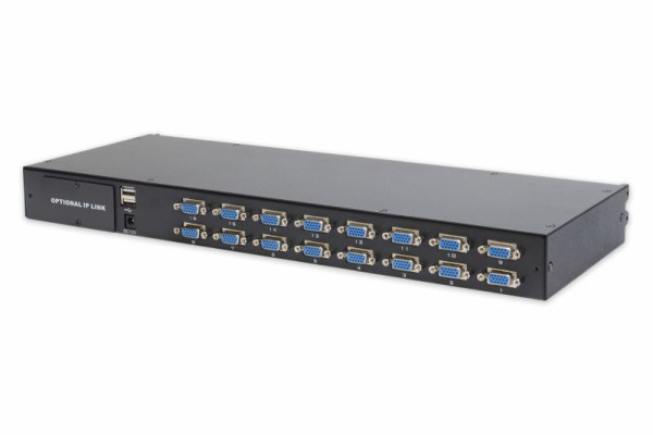 DIGITUS KVM-Switch, 16-Port für modularisierte KVM-Konsole, DS-72214