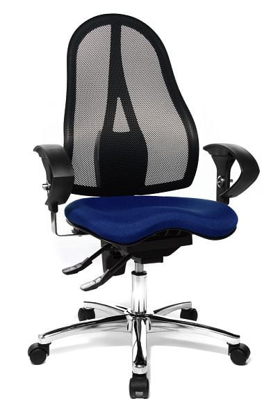 Topstar Fitness-Drehstuhl mit balancierender Sitzfläche, blau, ST19UG26