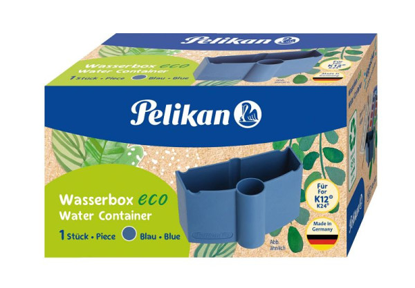 Pelikan Wasserbecher Eco mit Pinselhalter - blau, 300009941