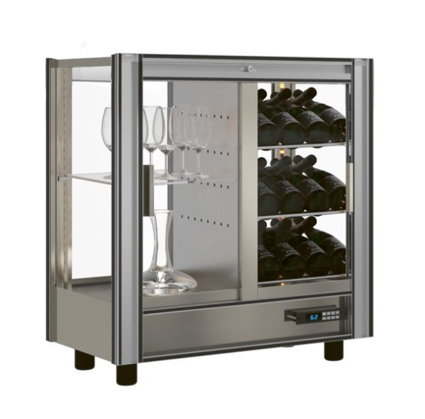 NordCap Weintemperierschrank TMV-C24, steckerfertig, Umluftkühlung / statische Kühlung, umschaltbar, 446124003