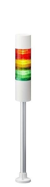 PATLITE 24V DC, Signalsäule, verkabelt, weiß inkl. LED + Buzzer, Einzelgewicht (Artikel verpackt): 1.16 kg, LR6-302PJBW-RYG