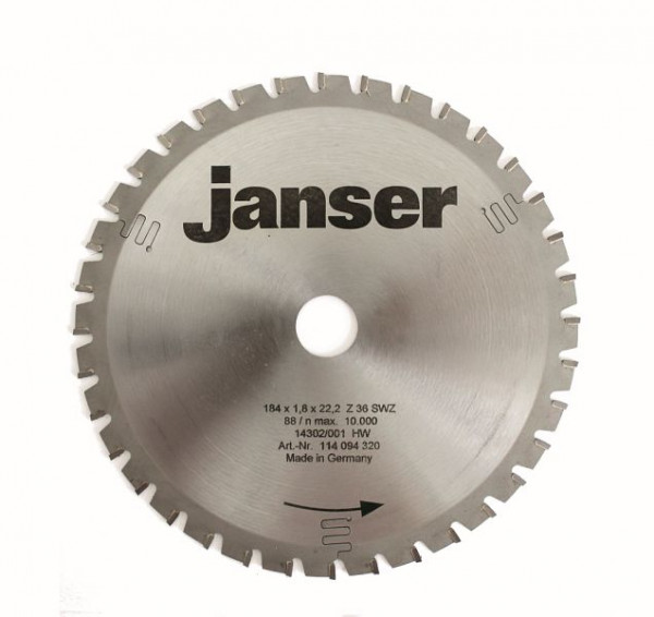 Janser Standard Sägeblatt D180 für Holz Z36, 114094320