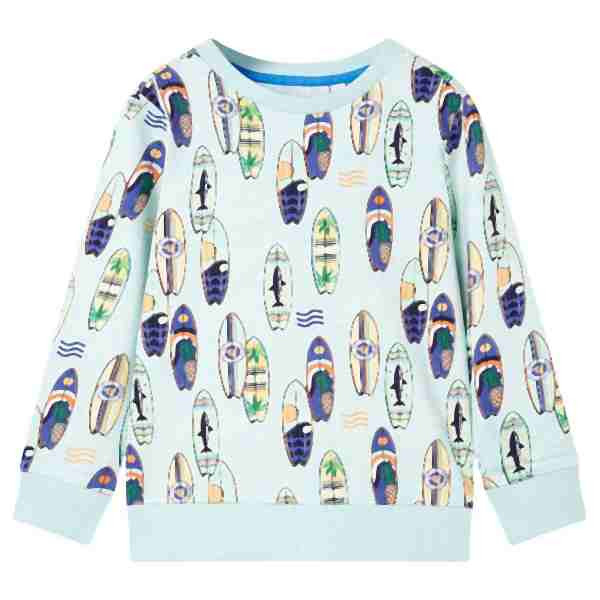 vidaXL Kinder-Sweatshirt Hellblau Melange 116, 11821, 8721012013926