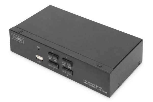 DIGITUS KVM-Switch, 4-Port, Single-Display, 4K, HDMI, DS-12880