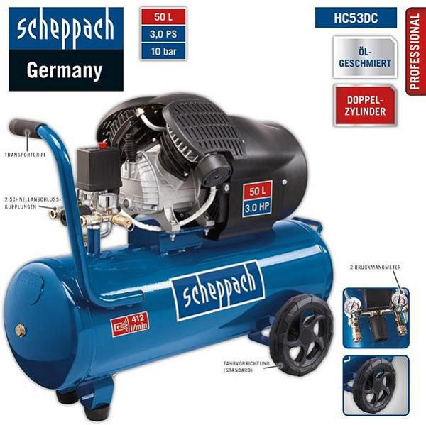 Scheppach Kompressor HC53DC, 2.20kW, 230V/50Hz, 5906102901