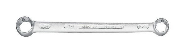 GEDORE Doppelringschlüssel Außen-TORX E10xE12, verchromt, 6059990