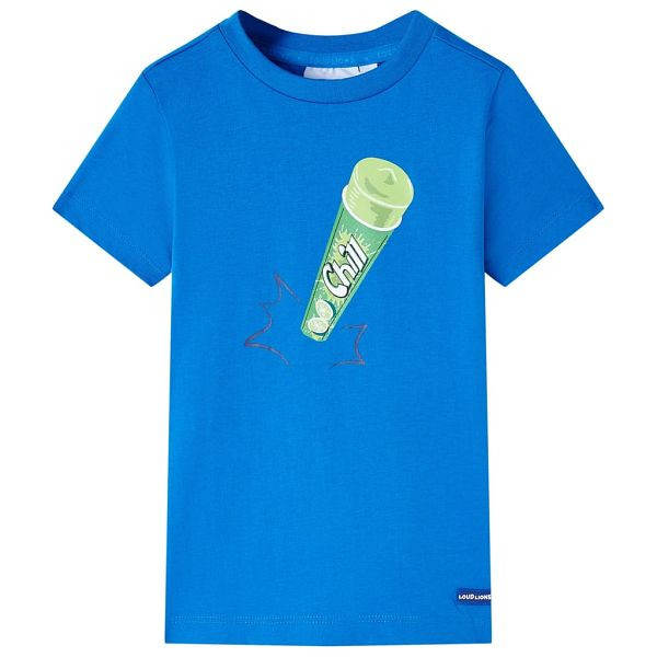 vidaXL Kinder-T-Shirt Hellblau 104, Material: 100 % Baumwolle, 11845