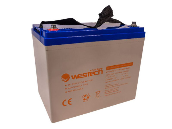 Westech-Solar Energy SolarPower Gelbatterie 12V 75Ah, 4211-3-H