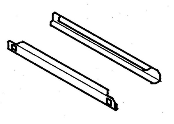 KBS Auflagenschienenpaar KTM Serie, Saladette, Edelstahl, 90022