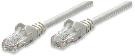 INTELLINET Netzwerkkabel, Cat5e, U/UTP, CCA, RJ45-Stecker/RJ45-Stecker, 10,0 m, grau, 325950