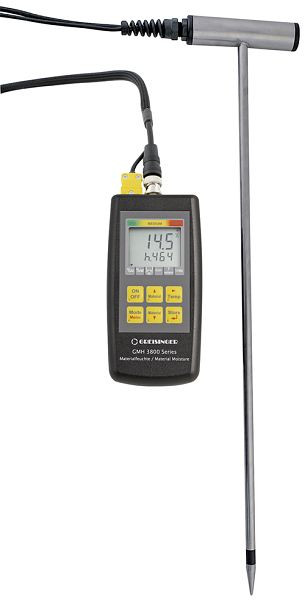Greisinger BaleCheck 200 Heu- und Strohfeuchte-Messgerät mit integrierter Temperaturmessung, Fühlerlänge: 620 mm, 600354