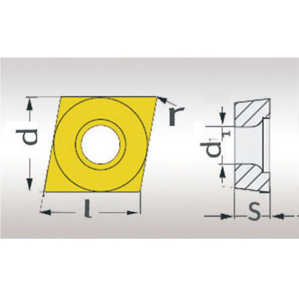 Optimum HM-Ersatzwendeplatten ISO CCMT060204, VE: 5 Stück, 3441164