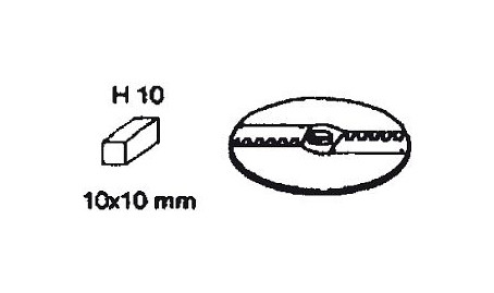 Neumärker Wellenschneidscheibe H 10 für Multi-Gemüse-Schneider, 06-50756-12