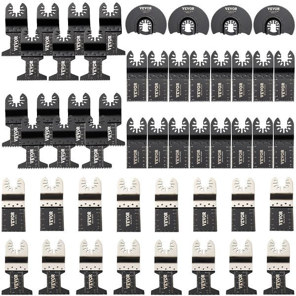 VEVOR Sägeblatter Oszillierende Feinsägeblätter Multitool Segmentsägeblatt, VE: 50 Stück, BDGJDPDC50PCSX2D8V0