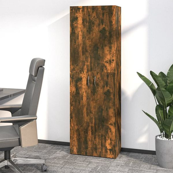 vidaXL Büroschrank Räuchereiche 60x32x190 cm Holzwerkstoff, 815279