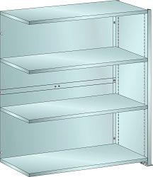 LISTA Anbauregal L1006 (BxTxH) 1000x350x1100mm 80kg, Verzinkt, Rückwand (glatt), 2-teilig, 45.964.222