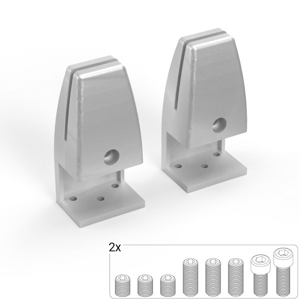 BMB Tischklemmen 2x SOLIDO V, silber, 308 109751