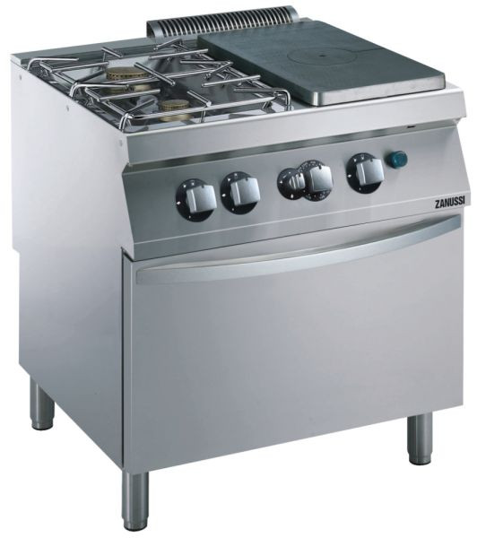 Zanussi Gas-Glühplattenherd GGH9 / 1P-2F-GB-S, Standgerät, 406392020