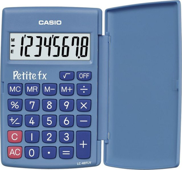 CASIO Taschenrechner Petite FX blau, LC-401LV-BU, 4549526612312