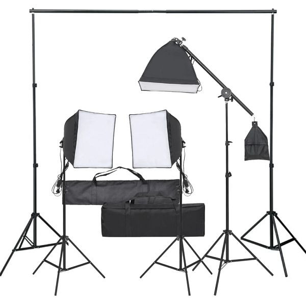 vidaXL Fotostudio-Set mit Beleuchtung, 3094676, 8720286813409