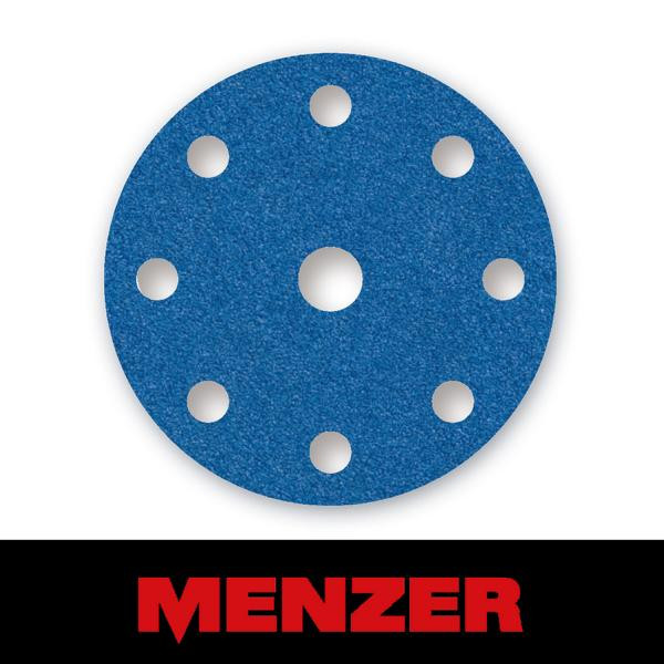 Menzer Klett-Schleifscheibe, Ø 150 mm, 9 Loch, Körnung 24, Zirkonkorund, VE: 25, 231425024