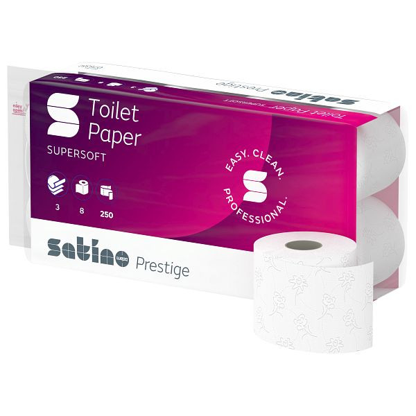 Satino Prestige Toilettenpapier, 3-lagig, VE: 72 Stück, 78350