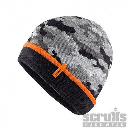 Scruffs Beanie-Mütze „Trade“, Graues Tarnmuster, Einheitsgröße, T55336