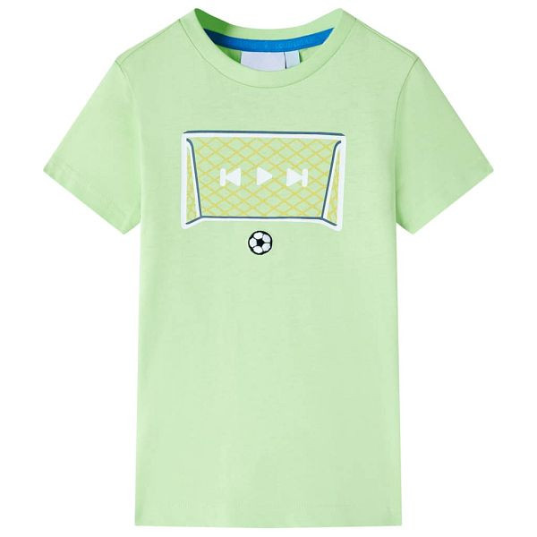 vidaXL Kinder-T-Shirt Limette 140, Material: 100 % Baumwolle, 12433