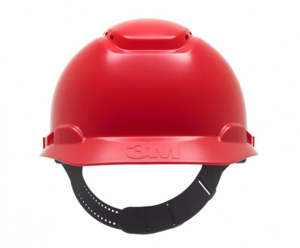 3M Schutzhelm H700-Serie H700CR in Rot, belüftet, mit Pinlock und Kunststoffschweißband, VE: 20 Stück, 7100011277