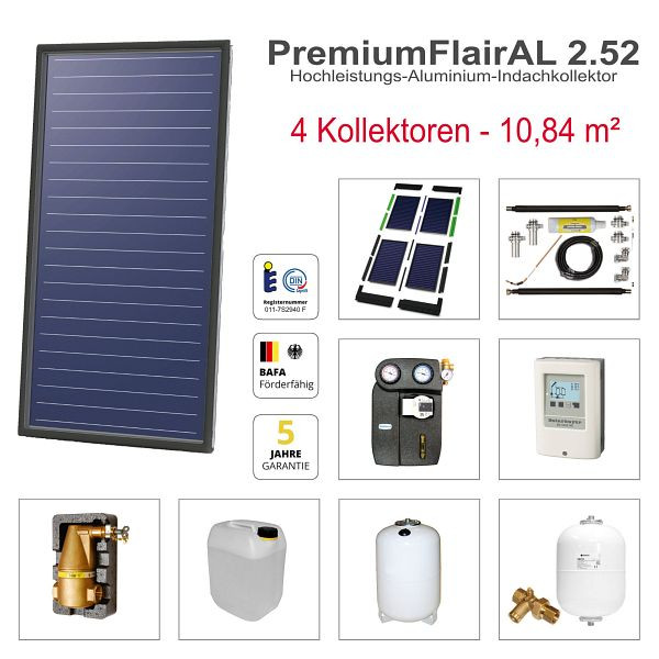 Solarbayer FlairAL Indach-Solarpaket 4, 2-reihig, 411104100