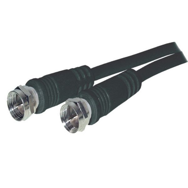 S-Conn Sat-Anschlusskabel, F-Stecker - F-Stecker, 100% geschirmt, Central Pin, BZT - CE > 100 dB, schwarz, 1,5m, 80092-128S