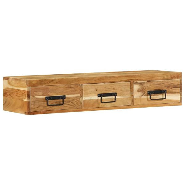 vidaXL TV-Wandschrank 100x30x19 cm Massivholz Akazie, 4017466