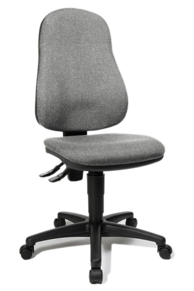 Topstar Bandscheiben-Drehstuhl, für Home Office, Muldensitz, grau, 8160G23