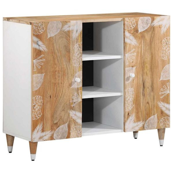 vidaXL Sideboard 90x33,5x75 cm Massivholz Mango, 4018692