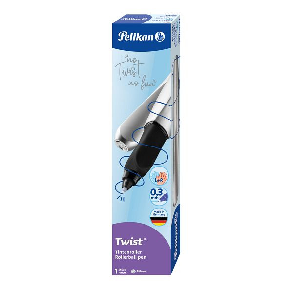 Pelikan Tintenroller Twist® - Silver, 100401699, 4012700947437