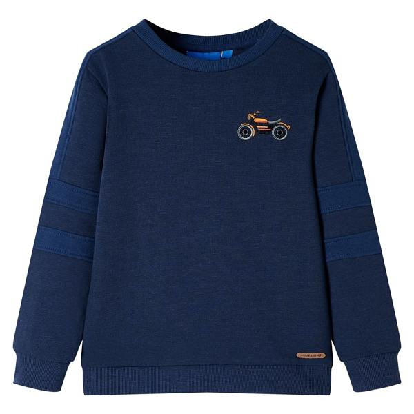 vidaXL Kinder-Sweatshirt Marineblau Melange 116, 12661, 8721012022324