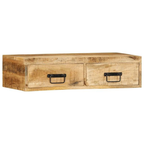 vidaXL TV-Wandschrank 80x30x19 cm Raues Mangoholz, 4017461