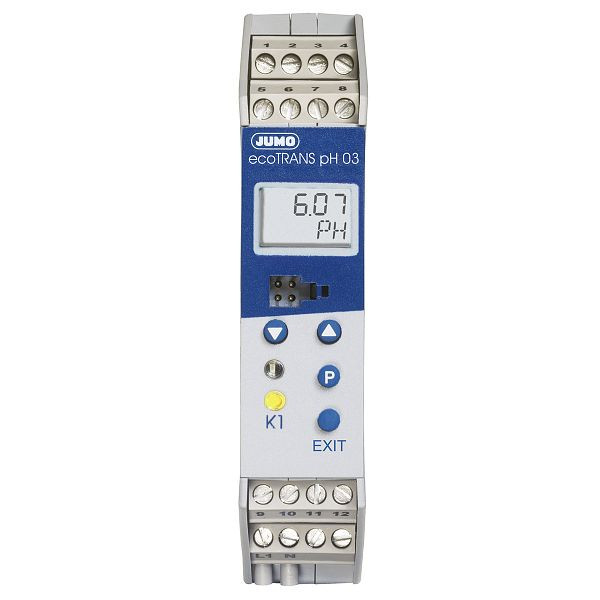 JUMO Messumformer/ Schalter für pH-Wert/Redox-Spannung und Temperatur, Relais, 00508663