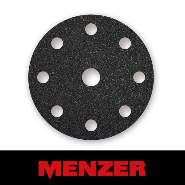 Menzer Klett-Schleifscheibe, Ø 150 mm, 9 Loch, Körnung 36, Siliciumcarbid, VE: 25, 231351036