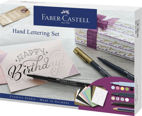 FABER CASTELL Kreativset Handlettering, 12-teilig, 267103