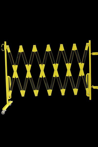 CRASH STOP Scherengitter gelb-schwarz 3,6m KIT-SG zur Montage an bestehendes Sicherheitsgeländer, KIT SG 70-30
