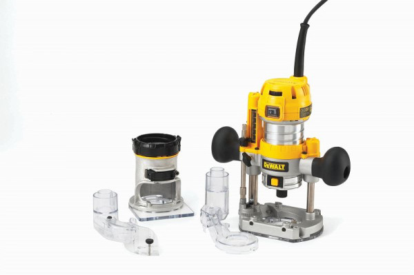 DeWalt Kombifräse 900 Watt, Oberfräse + Kantenfräse, D26204K-QS