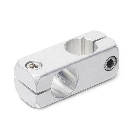 Ganter Kreuz-Klemmhalter, Aluminium (GN 474-B20-B20-MT), VE: 10 Stück, 474-B20-B20-MT