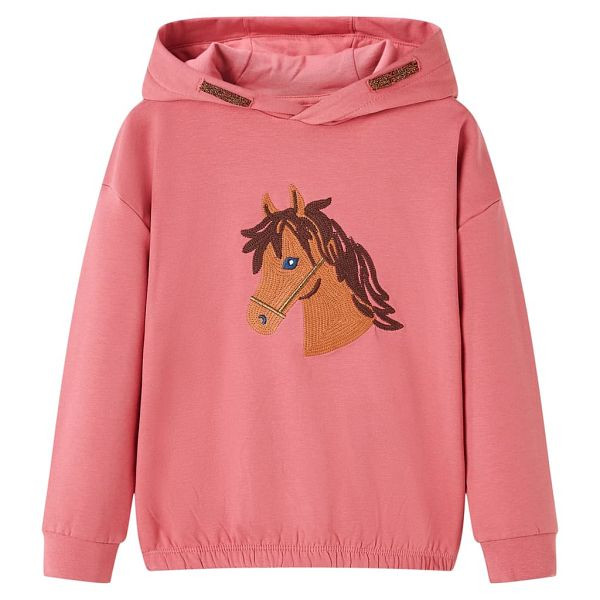 vidaXL Kinder-Kapuzenpullover Altrosa 104, 14035, 8721012036062