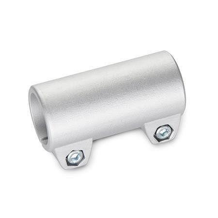 Ganter Muffen-Klemmverbinder, Aluminium (GN 242-B20-B30-2-BL), VE: 5 Stück, 242-B20-B30-2-BL