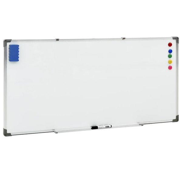 vidaXL Magnetisches Whiteboard Weiß 110x60 cm Stahl, 150737