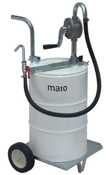 MATO Aluminium-Kurbelpumpe RP 100-M mit Fahrwagen und Pumpenhalter, 3461058